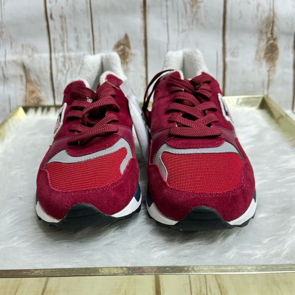 Rare Polo Ralph Lauren Trackster 100 P-Wing Red Sneakers New - Picture 8 of 11